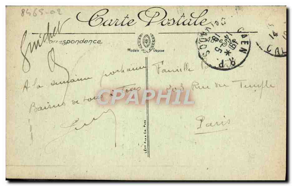 Ancien Hôtel de Roi — Cour intérieure — Éditeur anonyme, n° 48a (C 48a) — Verso