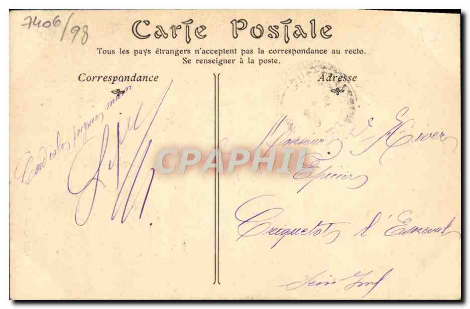 CPA Caen Ancien Hotel de Valois Lucarnes et Campaniles — Verso