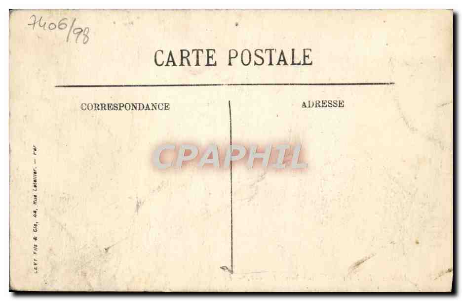 CPA Caen Le Lycee et l'Eglise Saint Etienne  — Verso