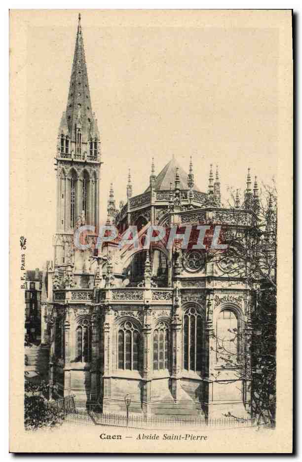 CPA Caen Abside Saint Pierre 