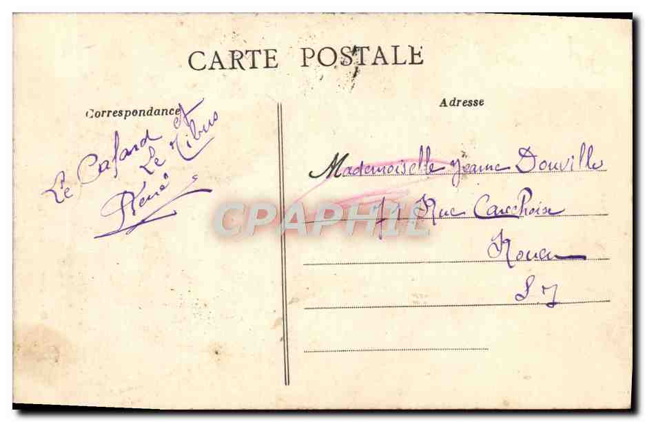 CPA Caen Abside de L'Eglise Saint Pierre  — Verso