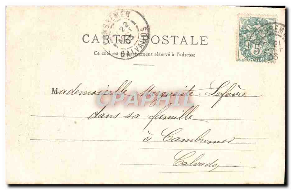 CPA Caen Abside de L'Eglise Saint Pierre  — Verso