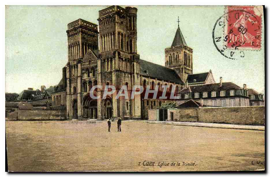 CPA Caen Eglise de la Trinite 
