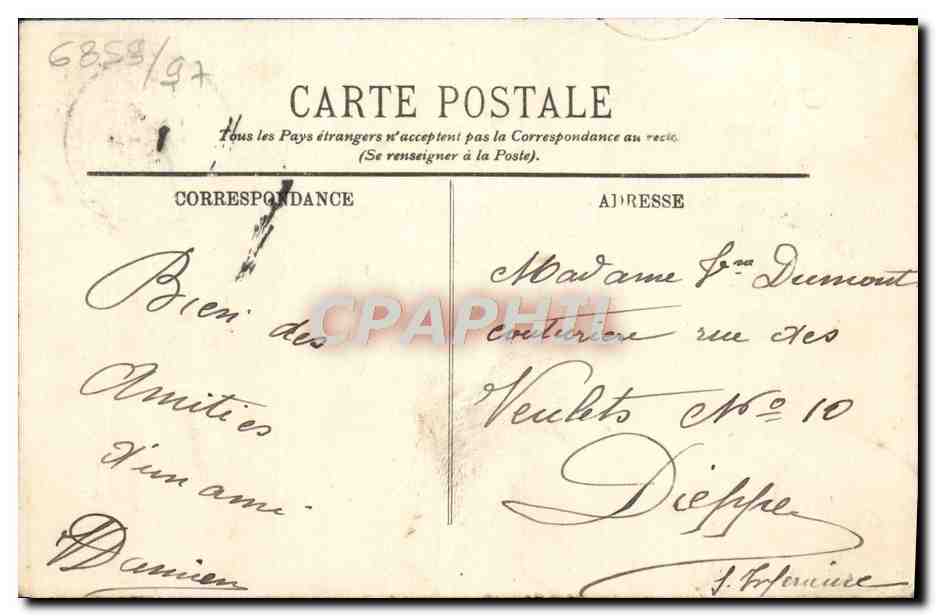Caen — L'Abbaye aux Dames — LL. — n°16 — Verso