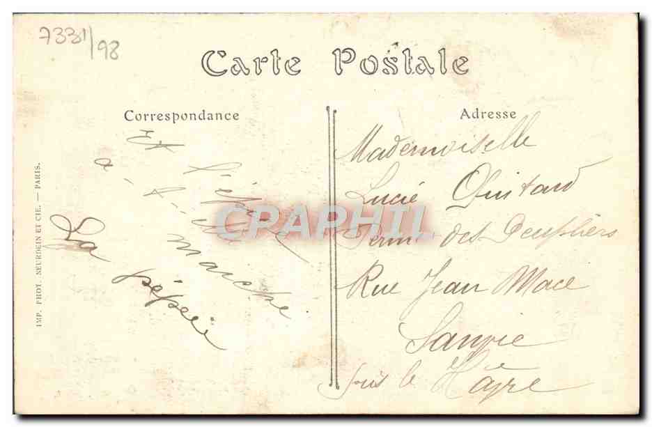 CPA Caen Eglise de la Trinite Abbaye aux Dames la Crypte  — Verso
