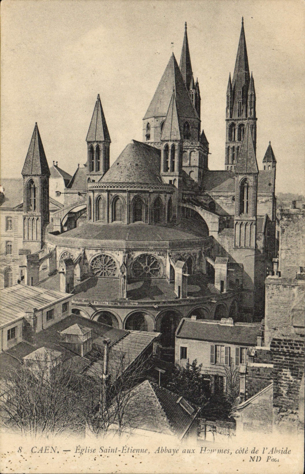 Caen — Église Saint-Étienne, Abbaye aux Hommes, côté de l'Abside