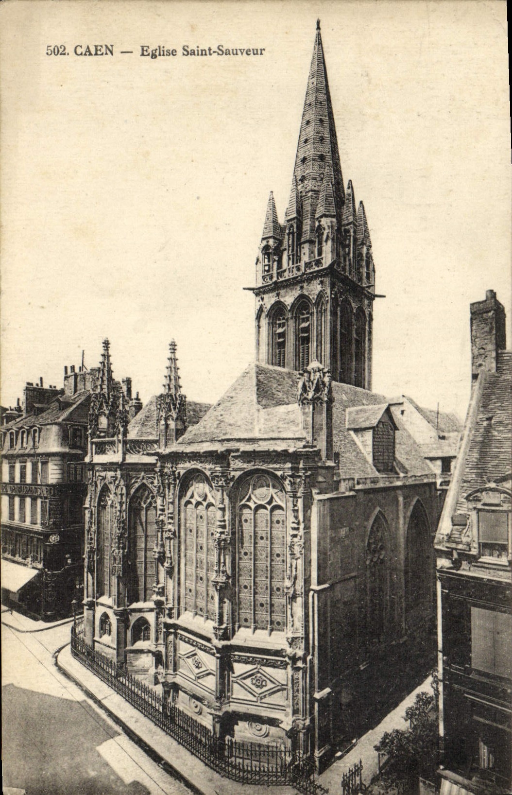 CPA Caen Eglise Saint Sauveur 