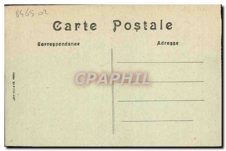 CPA Caen Depart du Bateau du Havre  — Verso