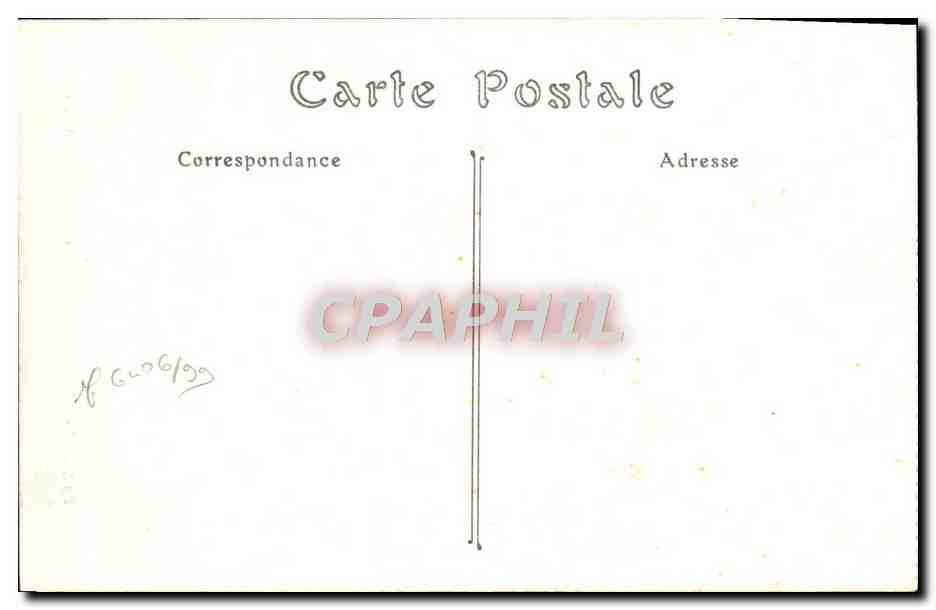 CPA Caen Le Chateau Porte dite de Secours  — Verso