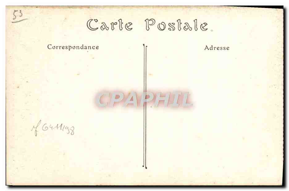 CPA Caen Le Chateau Porte dite de Secours  — Verso