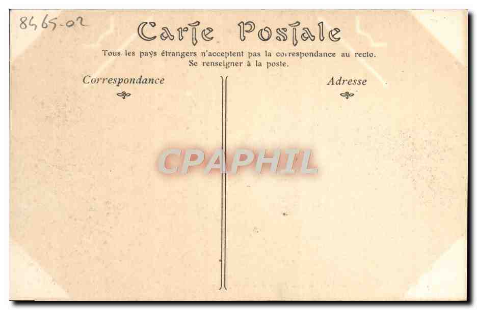 CPA Caen Le Chateau Porte de Secours  — Verso