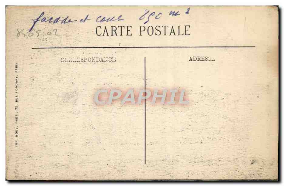 CPA Caen Le Lycee de Jeunes Filles  — Verso