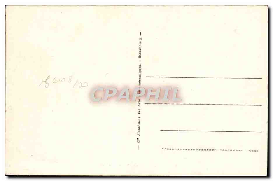 CPA Caen Lycee et Abbaye aux hommes  — Verso