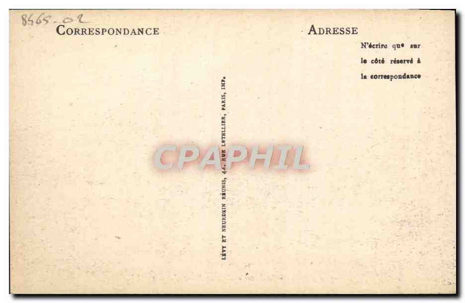 CPA Caen Le Lycee et l'Eglise Saint Etienne  — Verso