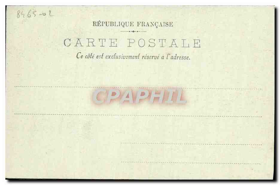 CPA Caen Le Lycee Le Refectoire  — Verso