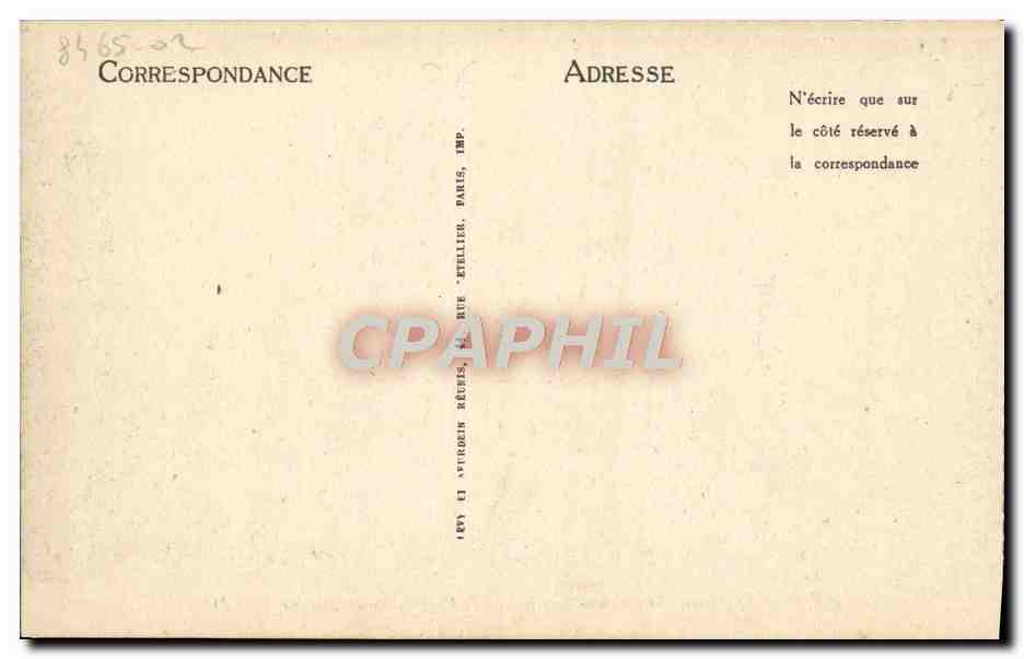 CPA Caen Le Lycee et l'Eglise St Etienne  — Rückseite
