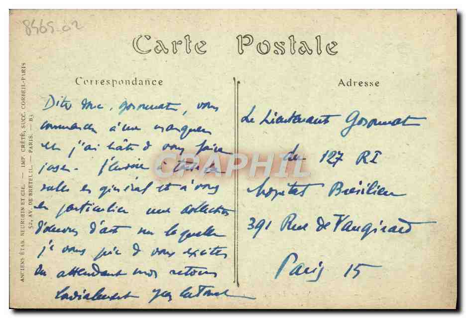 Caen — Le Lycée et l'Église Saint-Étienne — Jhot. n°185 — Reverso