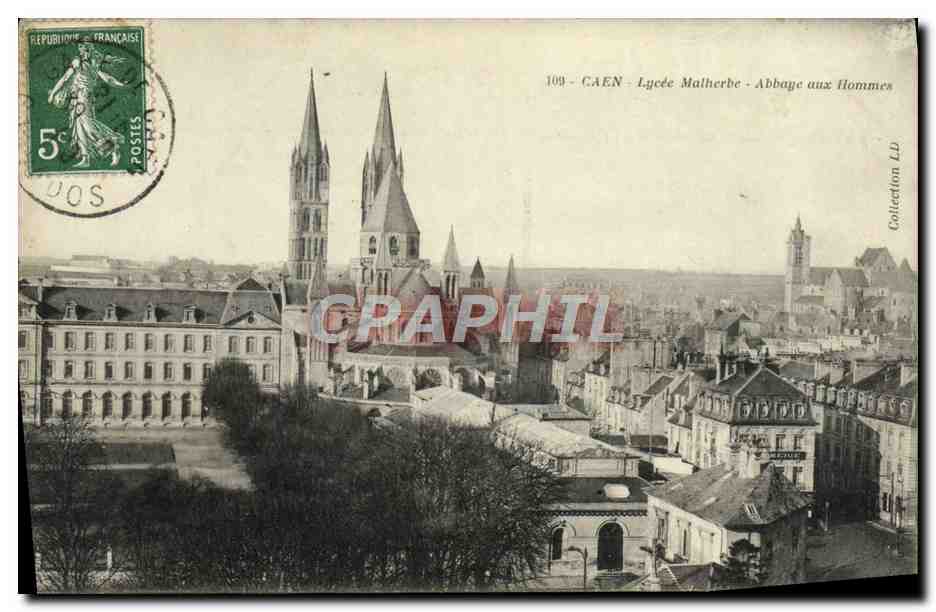 CPA Caen Lycee Malherbe Abbaye aux Hommes 