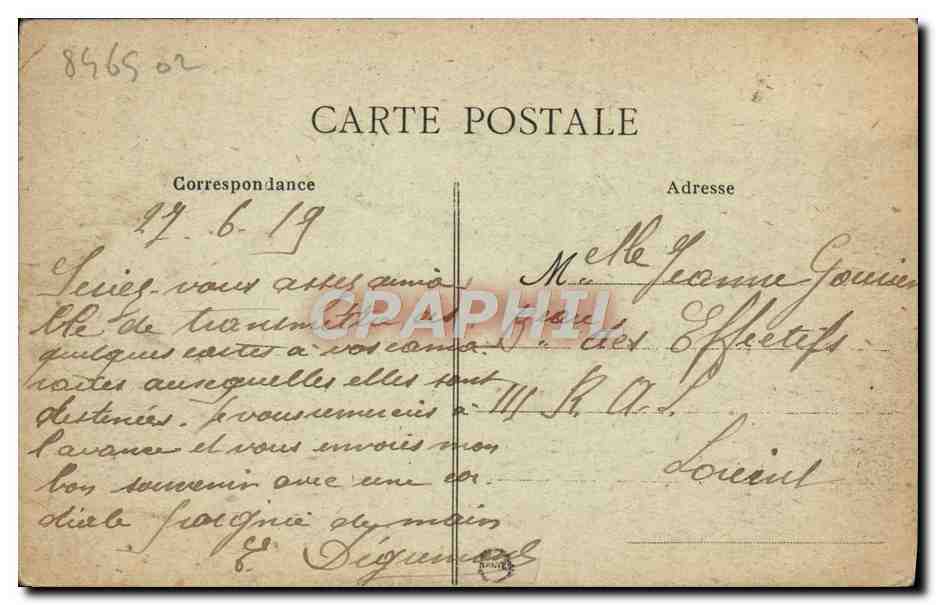 CPA Caen Lycee Malherbe Abbaye aux Hommes  — Verso