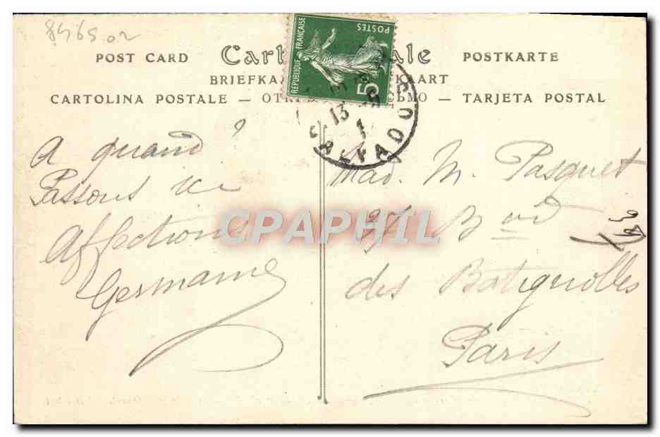 CPA Caen Eglise de la Trinite Abbaye aux Dames Ensemble au sud Ouest  — Verso