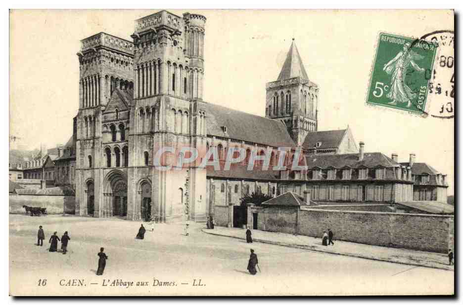 CPA Caen L'Abbaye aux Dames