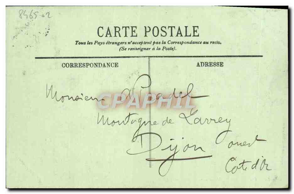 CPA Caen L'Abbaye aux Dames — Rückseite