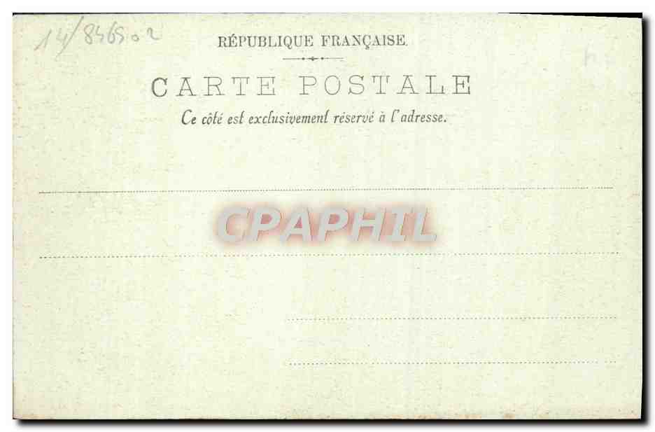 CPA Caen interieur de l'eglise notre dame — Verso