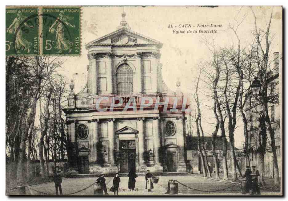 CPA Caen Notre dame eglise de la gloriette