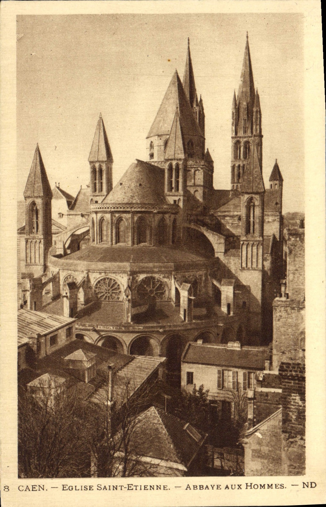 CPA Caen Eglise saint etienne abbaye aux hommes