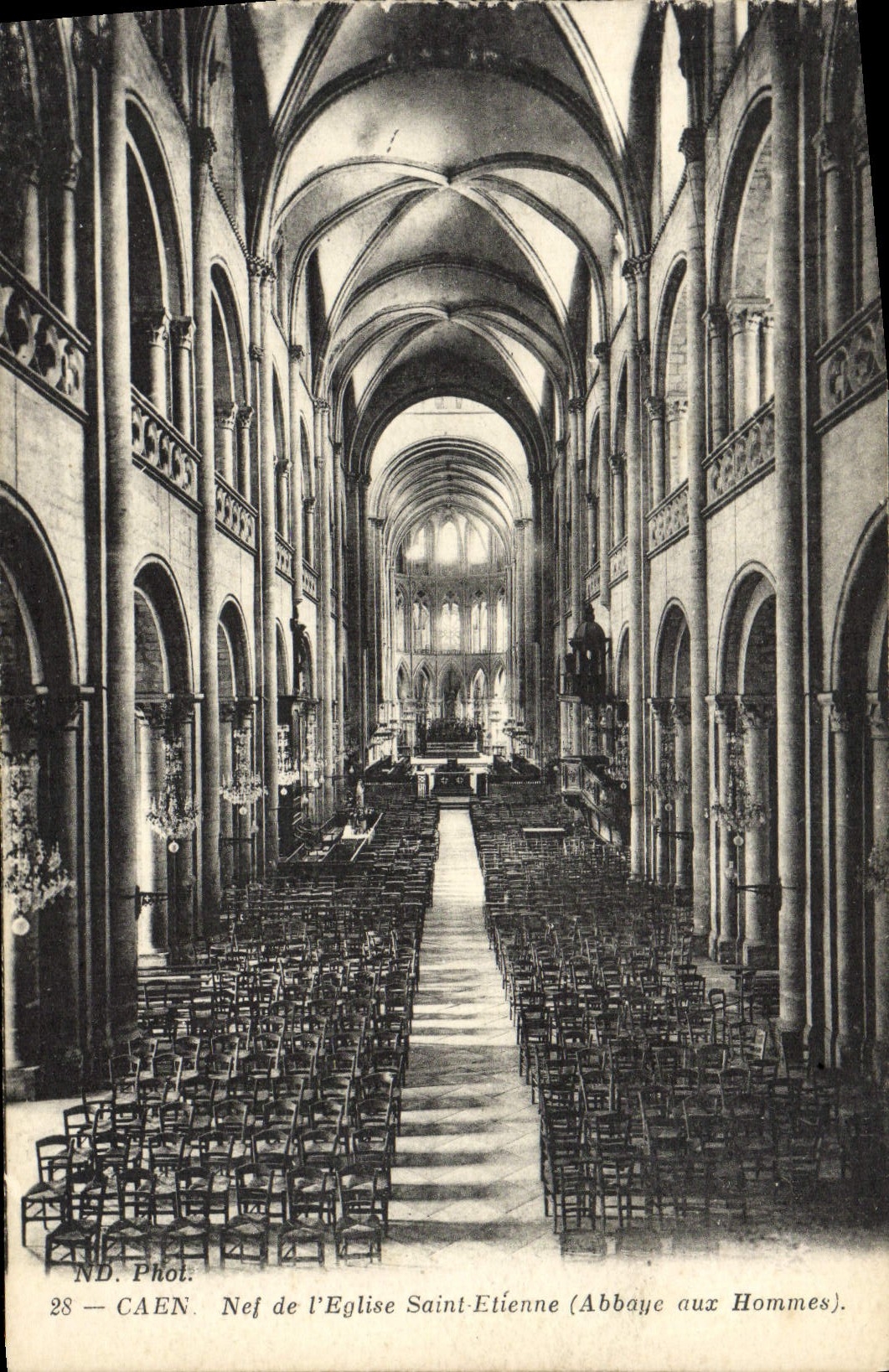 CPA Caen Nej de l'eglise saint etienne Abbaye aux Hommes 