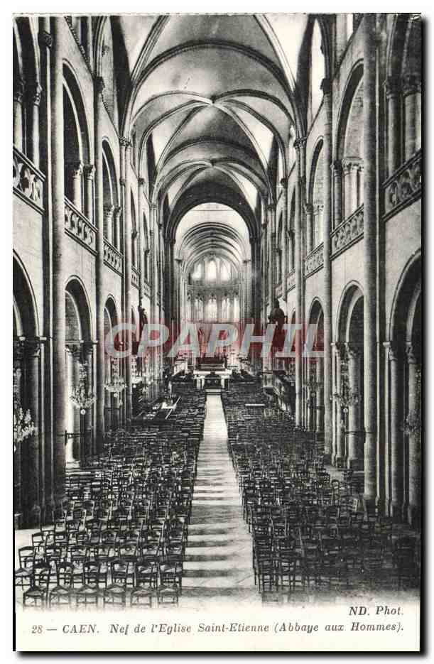 CPA Caen Nej de l'eglise saint etienne Abbaye aux hommes