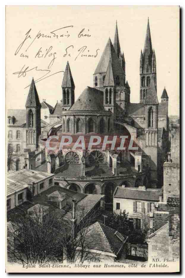 CPA Caen Saint etienne abbaye aux hommes