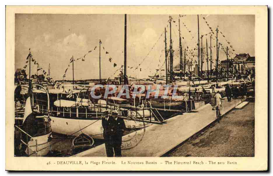 Deauville, la Plage Fleurie — Le Nouveau Bassin — éditeur non visible, n° 46