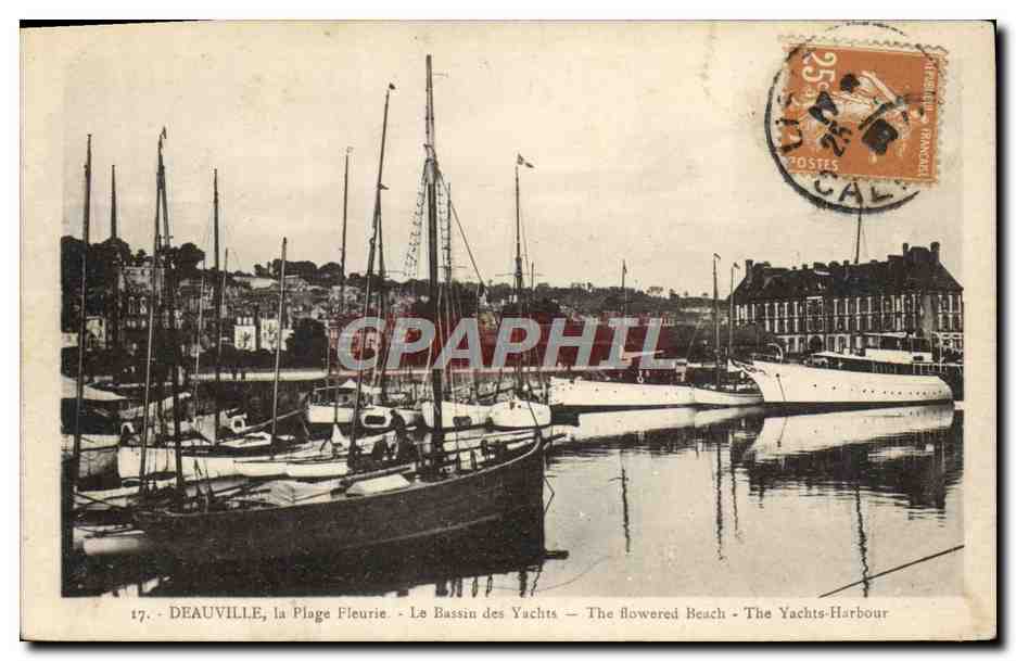 Deauville, la Plage Fleurie — Le Bassin des Yachts — The flowered Beach — The Yachts-Harbour