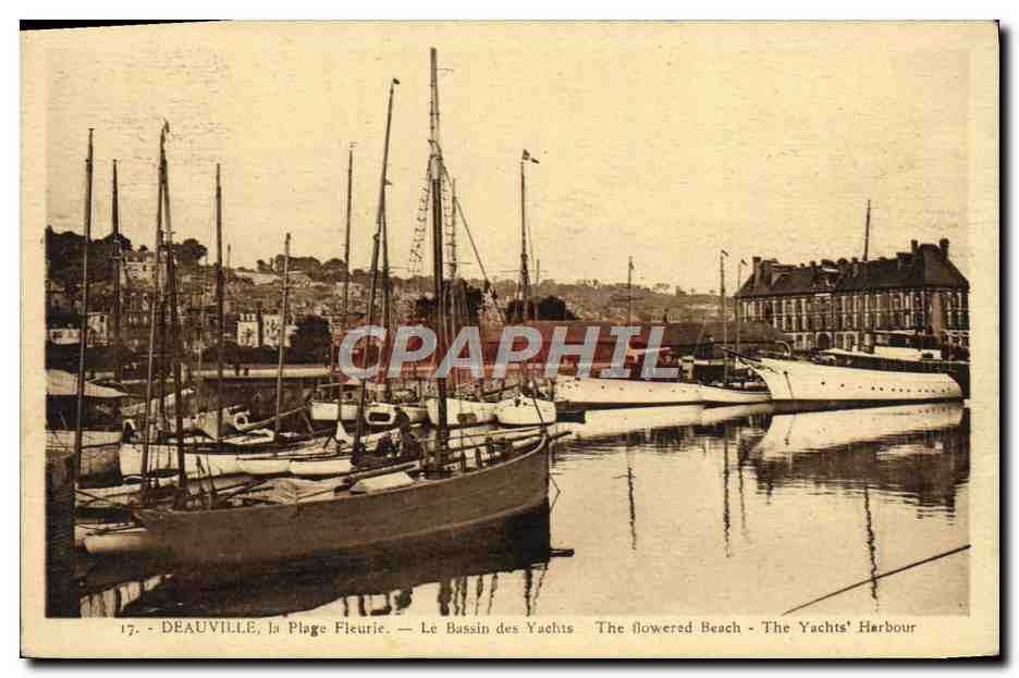 Deauville, la Plage Fleurie — Le Bassin des Yachts — Éditeur La Cigogne, n°17