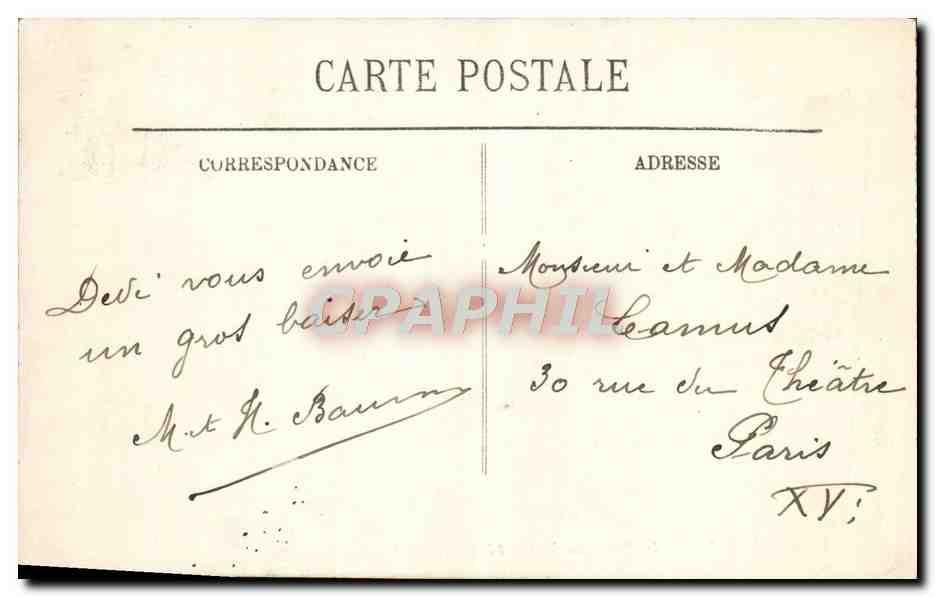 CPA Deauville Le bassin des yachts et le phare Bateaux — Verso