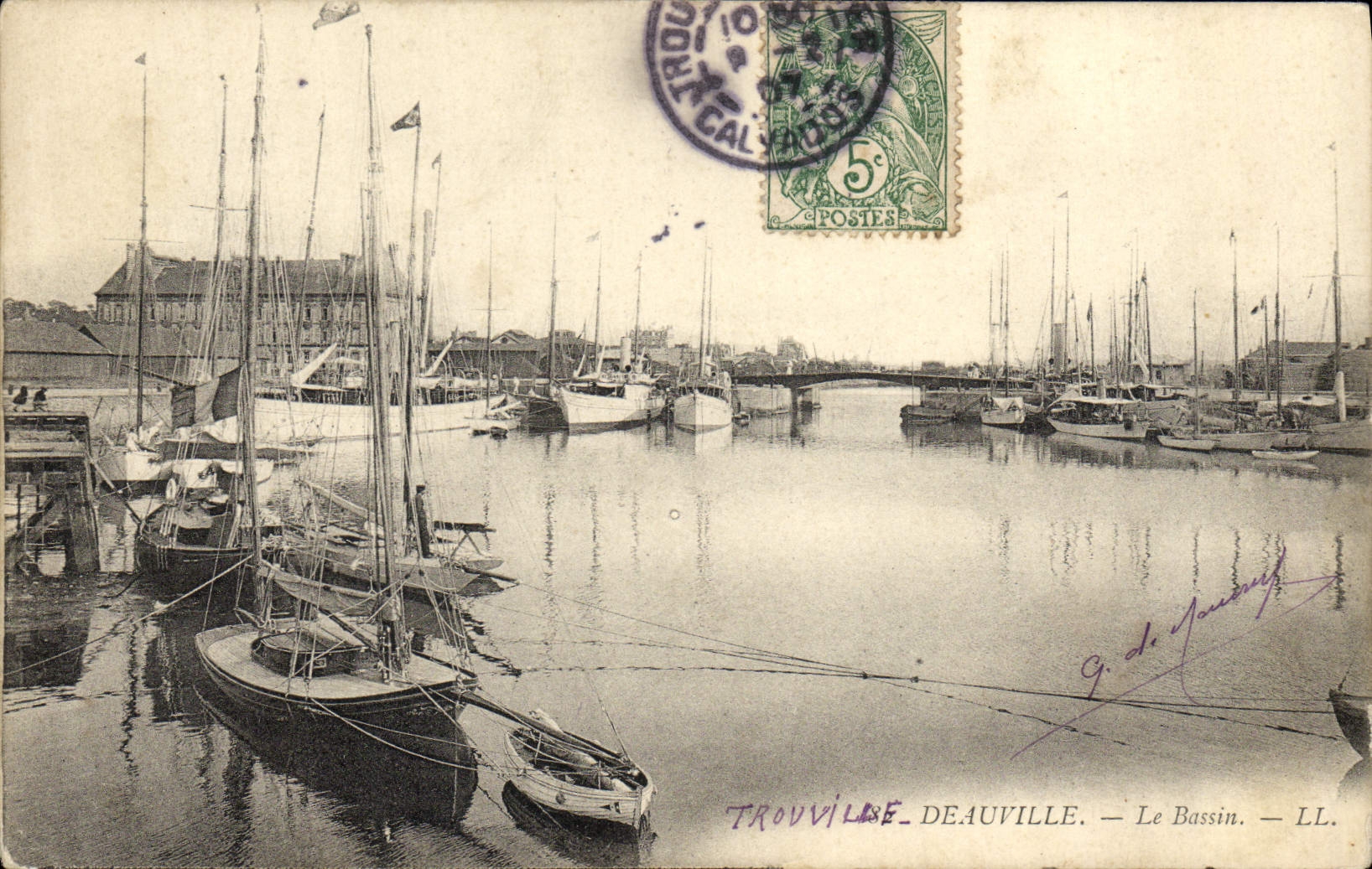 Trouville-Deauville — Le Bassin — LL. — G. de Jourdey