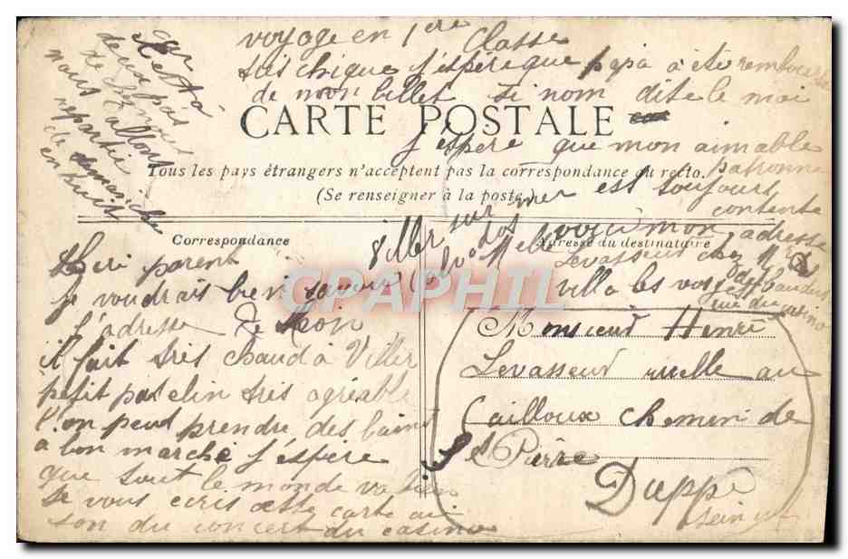 CPA Deauville Les yachts et l'avant port Bateaux — Verso