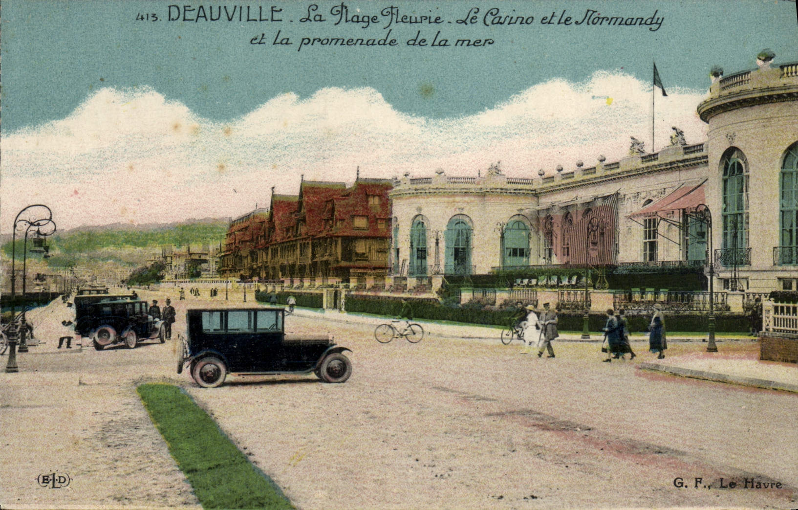 Deauville — La Plage Fleurie, Le Casino et le Normandy — G. F., Le Havre