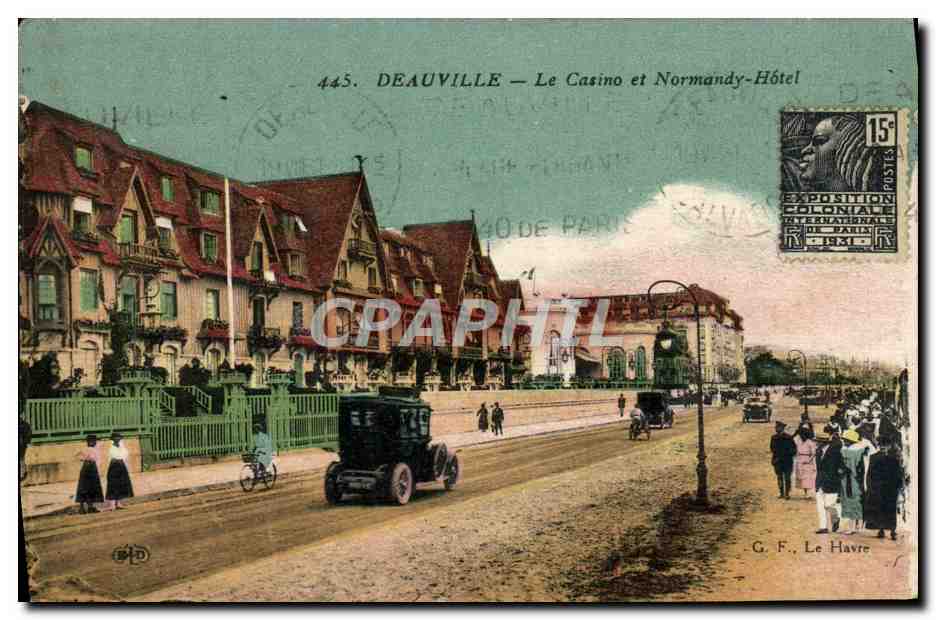 Deauville — Le Casino et Normandy-Hôtel — G. F., Le Havre