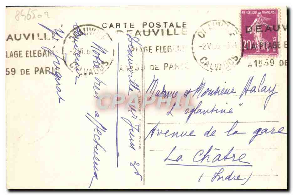 Deauville - Plage Fleurie — Le Casino et Normandy — éditeur : Deauville — Verso