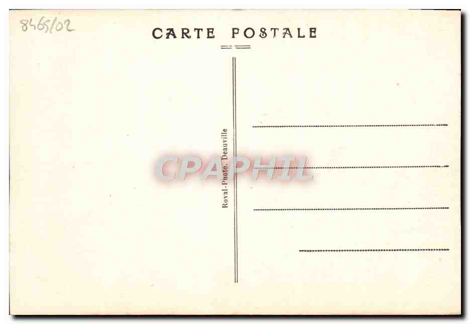 Deauville - Plage Fleurie — Le Casino et Normandy — Royal Photo Deauville — Verso