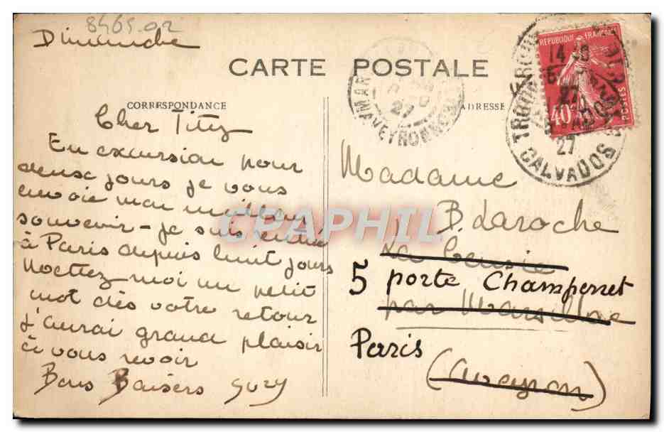 CPA Deauville La plage fleurie le casino — Verso
