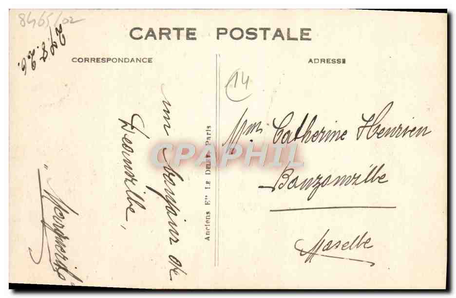 Deauville — Le Casino et les Jardins — E. Le Housse, n°405 — Verso