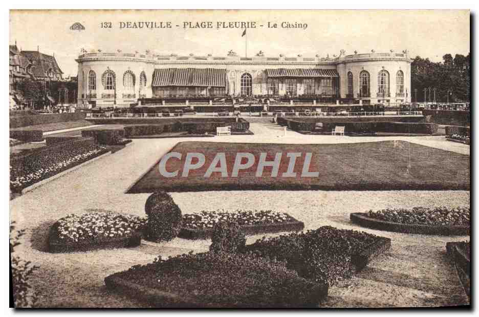 Deauville - Plage Fleurie - Le Casino — éditeur CPAPHIL, n° 132