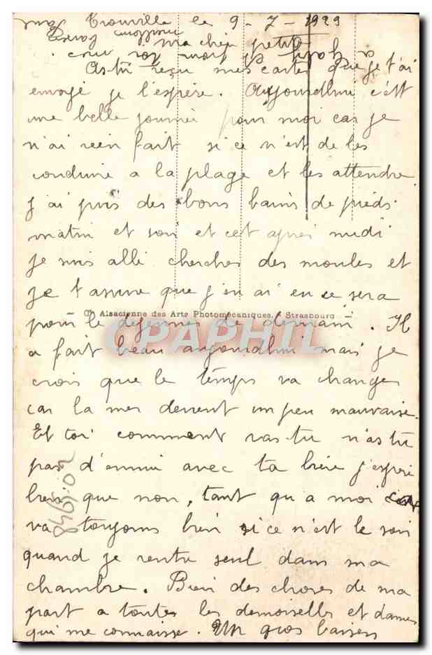 Deauville - Plage Pleurie - Le Casino et Normandy-Hotel — Verso