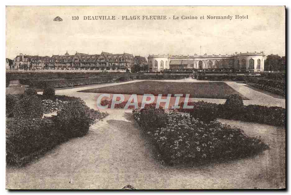 Deauville - Plage Fleurie - Le Casino et Normandy Hotel