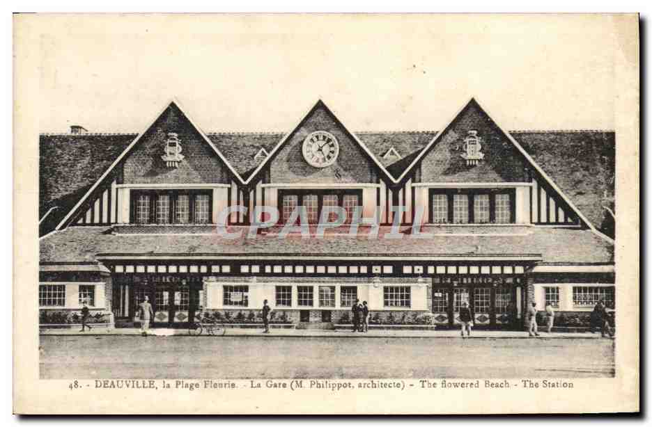 Deauville, la Plage Fleurie — La Gare (M. Philippot, architecte) — Édition La Cigogne