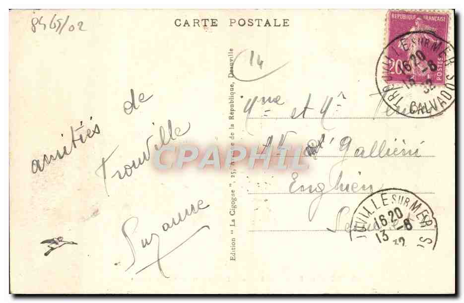 Deauville, la Plage Fleurie - La Gare (M. Philippot, architecte) — Verso