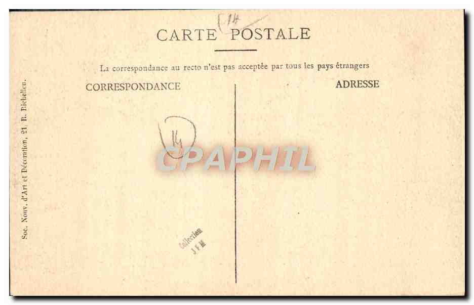 Deauville en 1912 — Le Normandy Hôtel — Verso